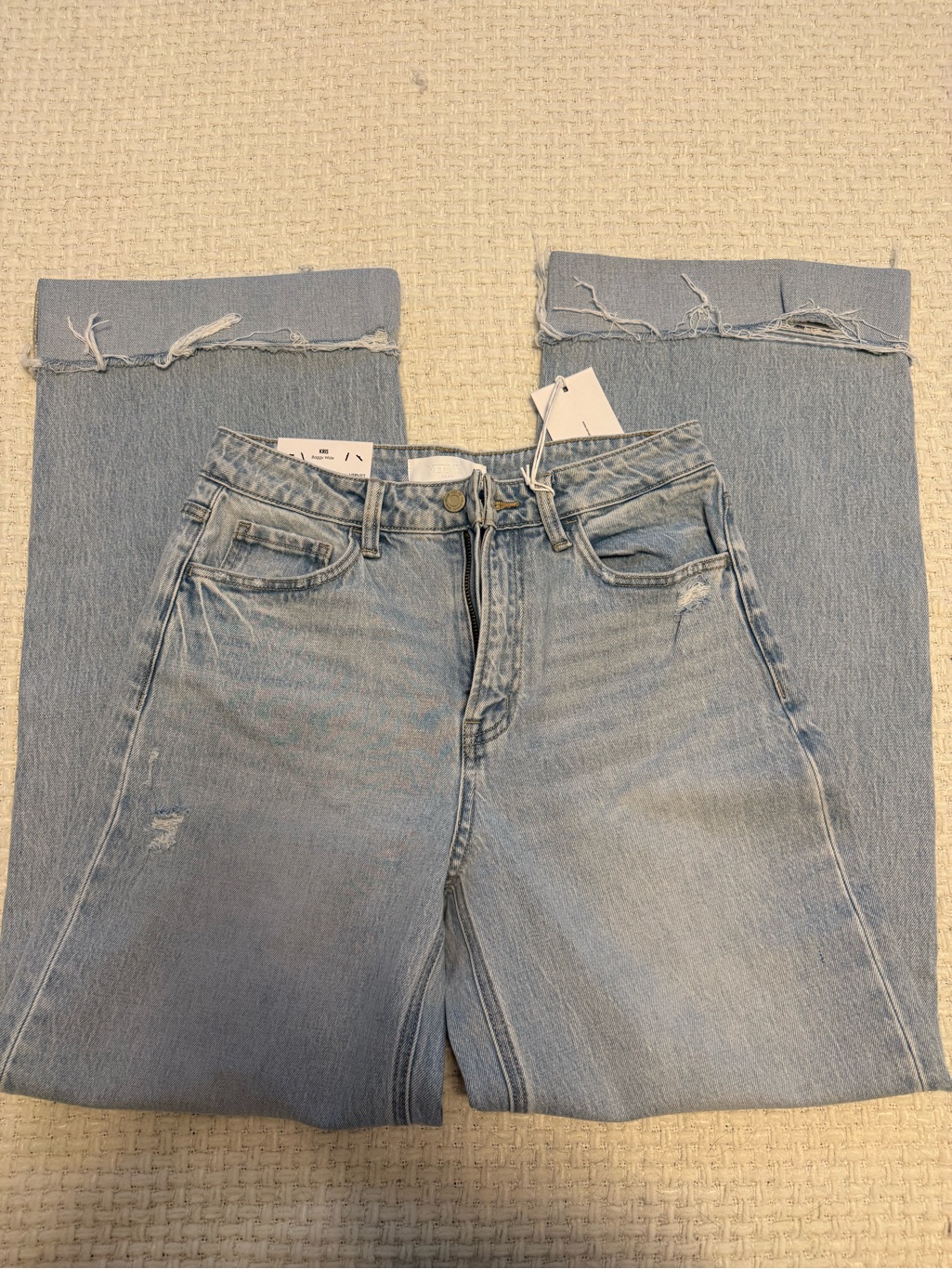 Vervet Light Wash High-Rise Wide Leg Jeans - Light Blue (Nwt)
